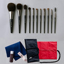 [MAKEUP BRUSH 11-PIECE SET] SHIORI SET WITH POUCH | MAKEUP BRUSH CRAFT | UYODA BISYODO