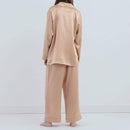 [PAJAMA] SILK PINK BEIGE SETUP | SEWING | Foo Tokyo