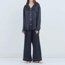 [PAJAMA] SILK ELEGANT NAVY SETUP | SEWING | Foo Tokyo