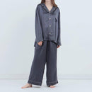 [PAJAMA] SILK CHARCOAL GRAY SETUP | SEWING | Foo Tokyo