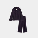 [PAJAMA] ROYAL ORGANIC COTTON DOUBLE-BUTTONED NAVY | SEWING | Foo Tokyo