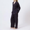 [PAJAMA] ROYAL ORGANIC COTTON DOUBLE-BUTTONED NAVY | SEWING | Foo Tokyo