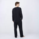 [RECOVERY APPAREL] SILKY TOUCH LONG-SLEEVE TOP & LONG PANTS SET BLACK | SEWING | Foo Tokyo