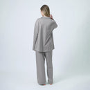 [PAJAMA] SILKY COTTON GRAY SETUP | SEWING | Foo Tokyo