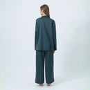 [PAJAMA] SILKY COTTON TURQUOISE SETUP | SEWING | Foo Tokyo