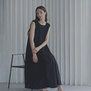 [CASUAL DRESS] SMOOTH TOUCH RIB DRESS (BLACK) | SEWING | Foo Tokyo