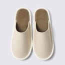 [SLIPPERS] GENUINE LEATHER WITH VELVETEEN INSOLES (OFF WHITE) | SEWING | Foo Tokyo
