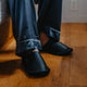 [SLIPPERS] GENUINE LEATHER WITH VELVETEEN INSOLES (BLACK) | SEWING | Foo Tokyo