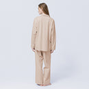 [PAJAMA] SILKY COTTON CHAMPAGNE BEIGE SETUP | SEWING | Foo Tokyo