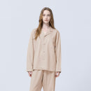 [PAJAMA] SILKY COTTON CHAMPAGNE BEIGE SETUP | SEWING | Foo Tokyo