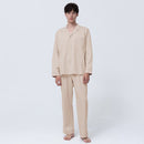 [PAJAMA] SILKY COTTON CHAMPAGNE BEIGE SETUP | SEWING | Foo Tokyo