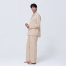 [PAJAMA] SILKY COTTON CHAMPAGNE BEIGE SETUP | SEWING | Foo Tokyo