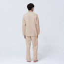 [PAJAMA] SILKY COTTON CHAMPAGNE BEIGE SETUP | SEWING | Foo Tokyo