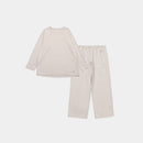 [RECOVERY APPAREL] SILKY TOUCH LONG-SLEEVE TOP & LONG PANTS SET PALE GRAY | SEWING | Foo Tokyo