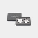 [CHOPSTICK REST (HOLDER)] FLOWERS PLUM AND CHERRY BLOSSOMS - 2 PIECES | TAKAOKA BRONZE CASTING | NOUSAKU