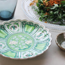 [LARGE PLATE (PLATTER)] SATSUKI 15CM PLATE MOEGI | HAYASHIKURO KILN | OLD IMARI-ARITA WARES