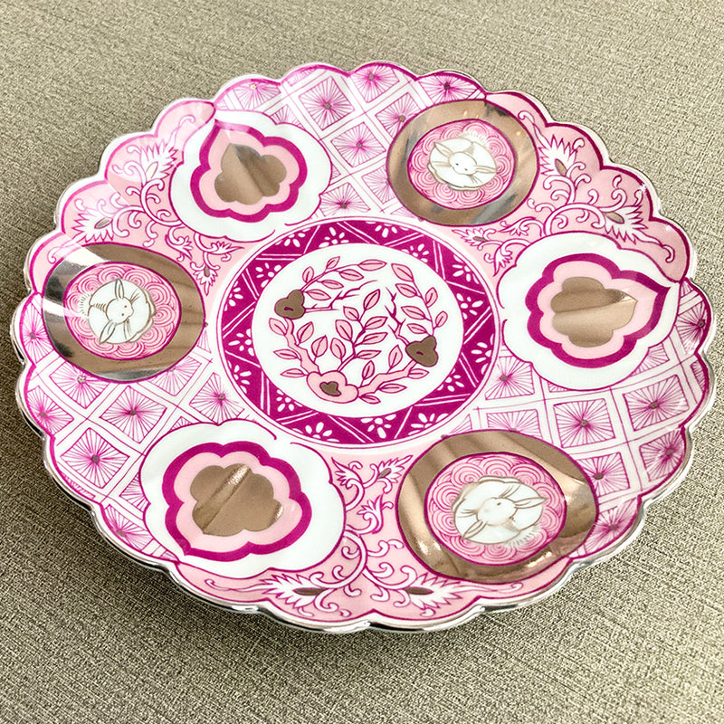 [대형판 (Platter)] 18cm Plate Beni | Old Imari Arita Wares