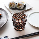 [GLASS] BROWN OLD GLASS PAULOWNIA BOX | SATUMA VIDRO | SATSUMA CUT GLASS