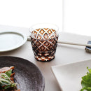 [GLASS] BROWN OLD GLASS PAULOWNIA BOX | SATUMA VIDRO | SATSUMA CUT GLASS