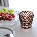 [GLASS] BROWN OLD GLASS PAULOWNIA BOX | SATUMA VIDRO | SATSUMA CUT GLASS