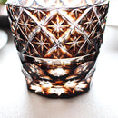 [GLASS] BROWN OLD GLASS PAULOWNIA BOX | SATUMA VIDRO | SATSUMA CUT GLASS