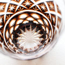 [GLASS] BROWN OLD GLASS PAULOWNIA BOX | SATUMA VIDRO | SATSUMA CUT GLASS