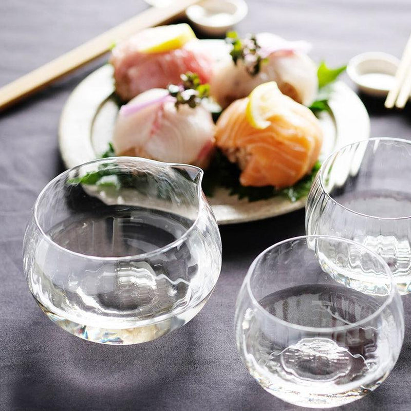 [GLASS] MAI SAKE SET | EDO CUT GLASS