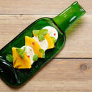 [대형 플레이트 (Platter)] 기본적인 트레 (Tray) L 그린 (Funew Tray) Green | Edo컷 유리 (Edo Cut Glass)