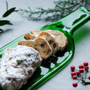 [대형 플레이트 (Platter)] 기본적인 트레 (Tray) L 그린 (Funew Tray) Green | Edo컷 유리 (Edo Cut Glass)