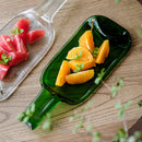 [대형 플레이트 (Platter)] 기본적인 트레 (Tray) L 그린 (Funew Tray) Green | Edo컷 유리 (Edo Cut Glass)
