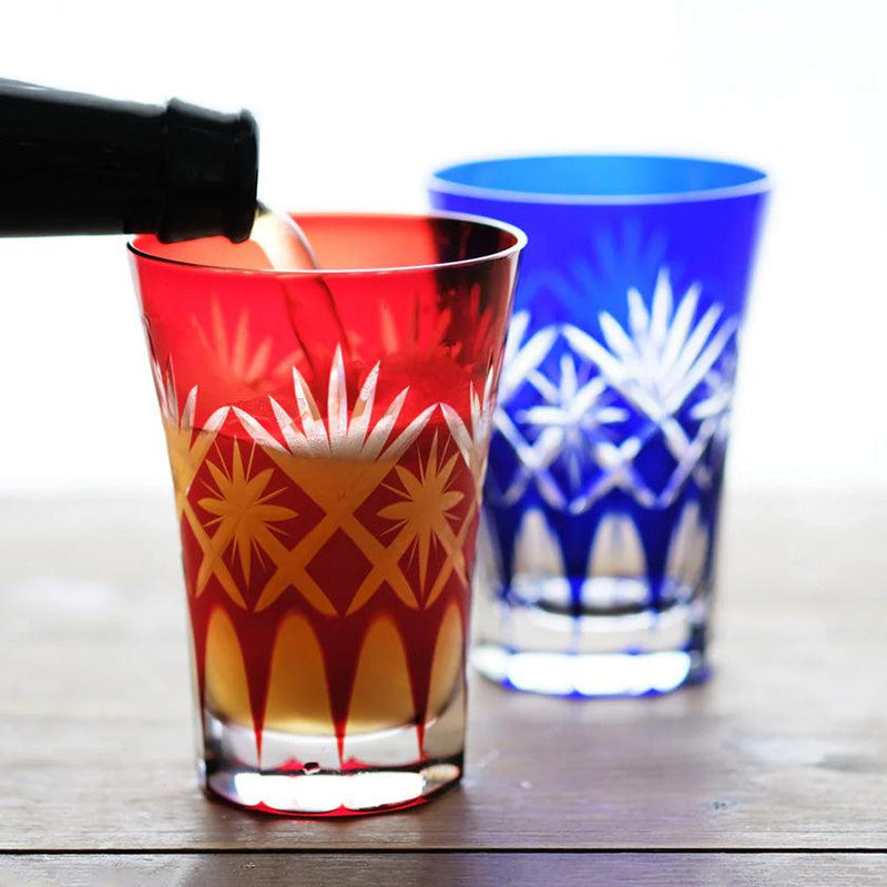 [GLASS] HOSHIKENBISHI TUMBLER PAIR | EDO CUT GLASS