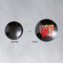 [清酒杯]和服（黑色）|顏色與設計變更| Mino Wares |馬魯莫·高吉（Marumo Takagi）