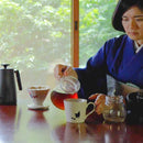 [COFFEE DRIPPER] CHIDORI (FLOWER & BIRD) | COLOR & DESIGN CHANGE | MINO WARES | MARUMO TAKAGI