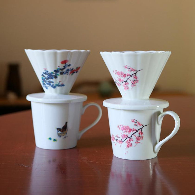 [MUG (CUP) ] CHIDORI (FLOWER & BIRD) | COLOR & DESIGN CHANGE | MINO WARES | MARUMO TAKAGI