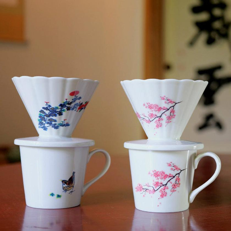 [MUG (CUP) ] CHIDORI (FLOWER & BIRD) | COLOR & DESIGN CHANGE | MINO WARES | MARUMO TAKAGI
