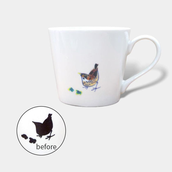 [MUG (CUP) ] CHIDORI (FLOWER & BIRD) | COLOR & DESIGN CHANGE | MINO WARES | MARUMO TAKAGI