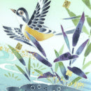 [ART PANEL] YELLOW WAGTAIL (S) / PKS219 | KAGA YUZEN| KENZO MAKINO