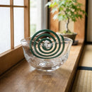 [MOSQUITO COIL HOLDER] CLEAR | SUN GLASS STUDIO KYOTO | GLASSWORK｜使用イメージ（演出・室内設置）※手作りのため色・風合いは一点ごとに異なります