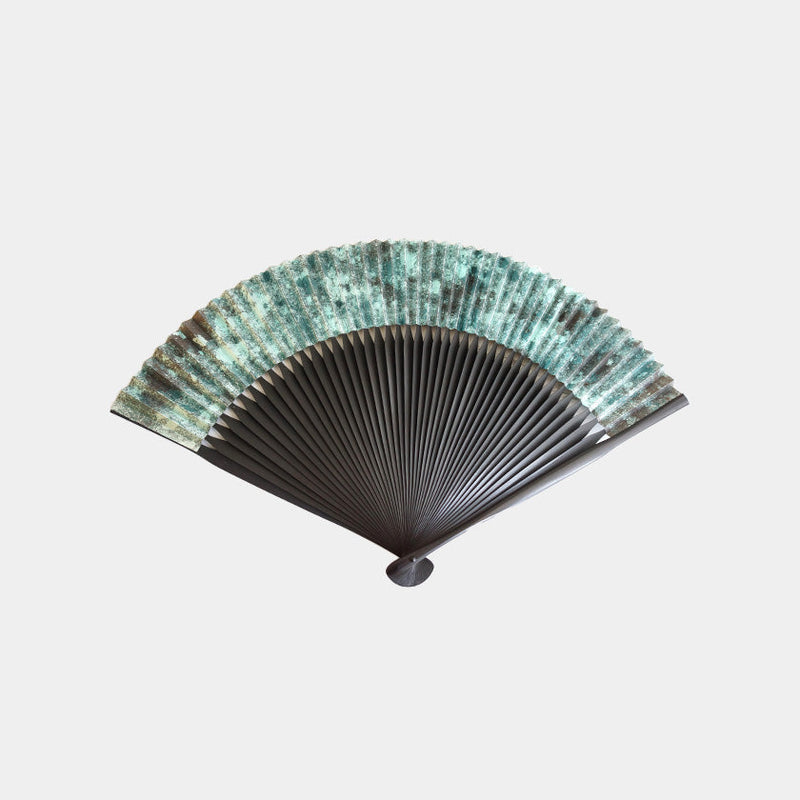 [HAND FAN] HAKUSAI HAKUIRO BLACK BONE | KYOTO FOLDING FANS| YASUTO YONEHARA