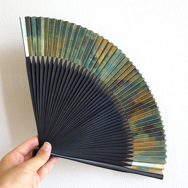 [HAND FAN] IBUSHI MIX PATTERN | KYOTO FOLDING FANS| YASUTO YONEHARA