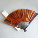 [HAND FAN] SMOKED SILVER MIX PATTERN | KYOTO FOLDING FANS| YASUTO YONEHARA