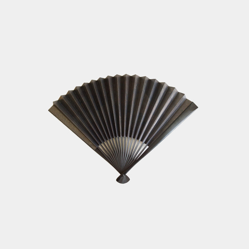 [HAND FAN] SMOKED SILVER MIX PATTERN | KYOTO FOLDING FANS| YASUTO YONEHARA