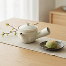 [JAPANESE TEA POT] WHITE | SHIGARAKI WARE｜使用イメージ（演出・テーブルコーディネート）※手作りのため色・風合いは一点ごとに異なります