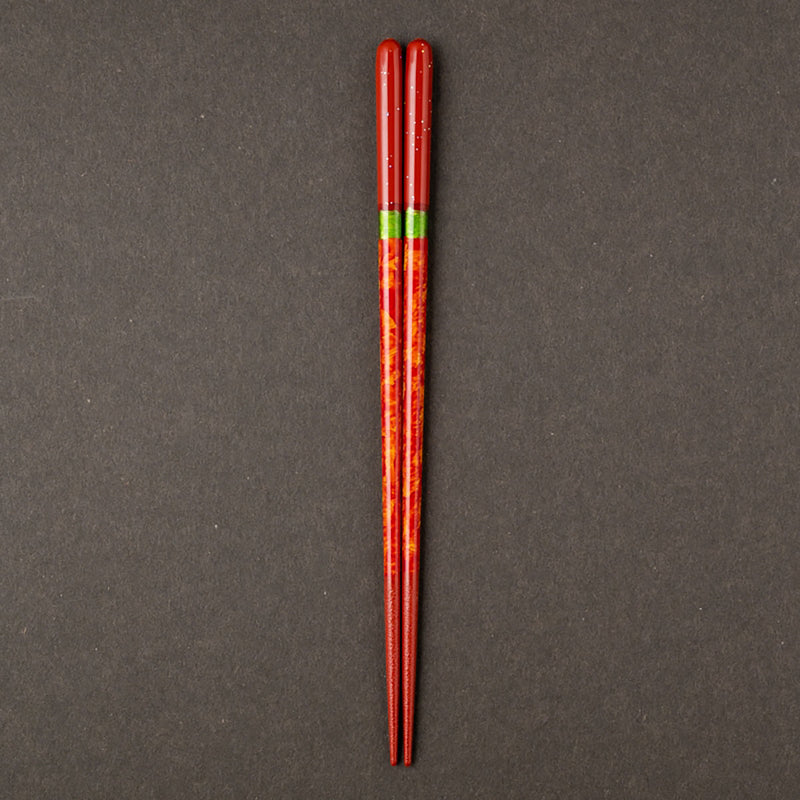 [CHOPSTICKS] NIGHT SKY AKATSUKI WITH CHOPSTICK REST (22.5cm) PAULOWNIA WOOD BOX | CHOPSTICKS OF WAKASA | CRYSTAL