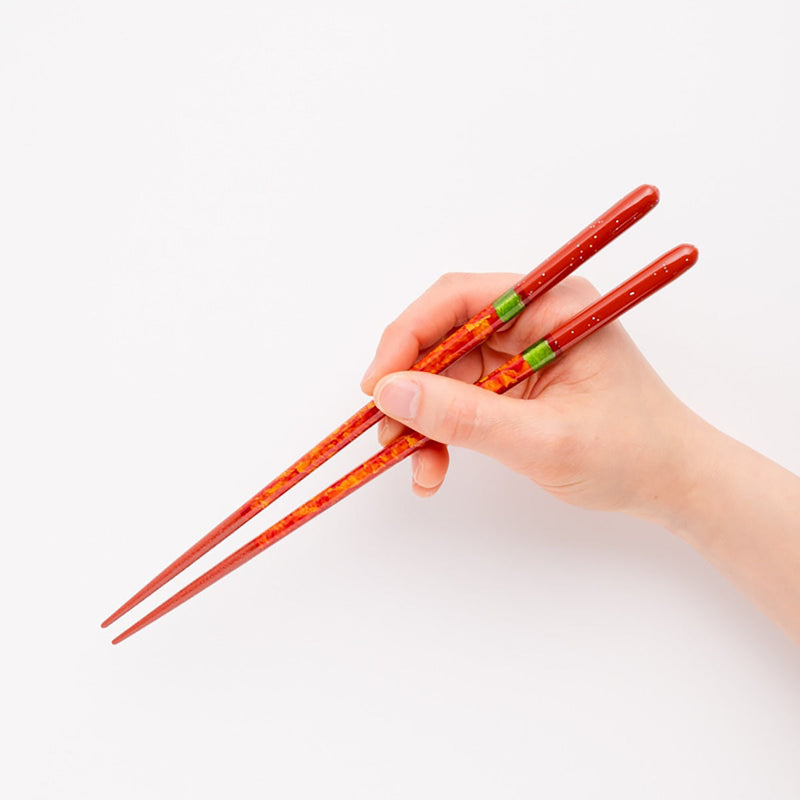 [CHOPSTICKS] PAIR NIGHT SKY (YOI & AKATSUKI) WITH CHOPSTICK REST (22.5cm) PAULOWNIA WOOD BOX | CHOPSTICKS OF WAKASA | CRYSTAL