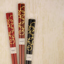 [CHOPSTICKS] AUSPICIOUS MOTIFS GOLDEN RING | NOTO HIBA LACQUERED CHOPSTICKS | HASHIMOTO KOUSAKU SIKKI