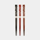 [CHOPSTICKS] AUSPICIOUS MOTIFS SILVER RING | NOTO HIBA LACQUERED CHOPSTICKS | HASHIMOTO KOUSAKU SIKKI
