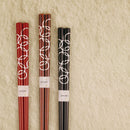 [CHOPSTICKS] AUSPICIOUS MOTIFS SILVER RING | NOTO HIBA LACQUERED CHOPSTICKS | HASHIMOTO KOUSAKU SIKKI