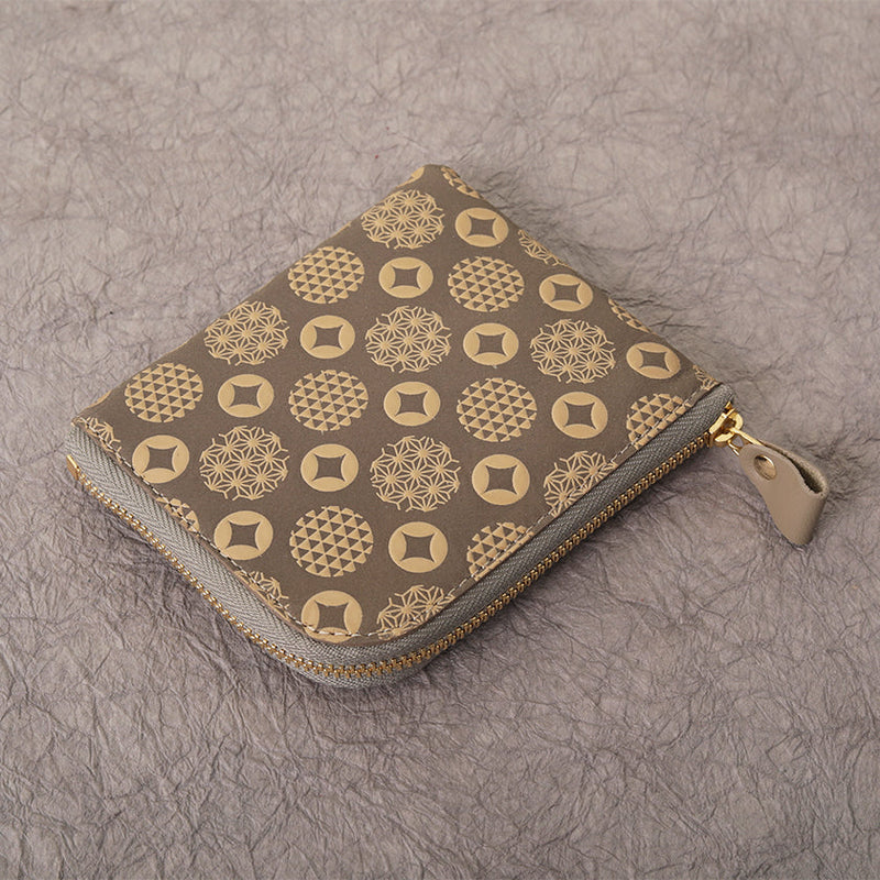 [WALLET] AYASE L-SHAPE ZIPPER MINI | INDEN | GOODHISTOY * KANOKA INDEN