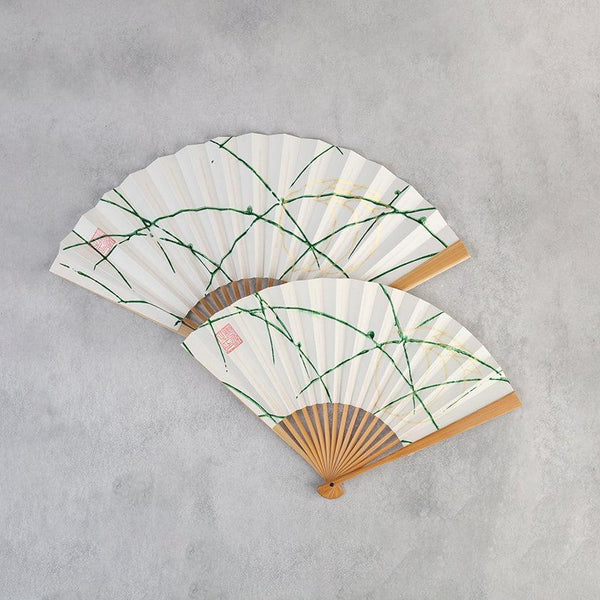 [HAND FAN]  DAYFLOWER & RABBIT | KARAKAMI | KARAGEN